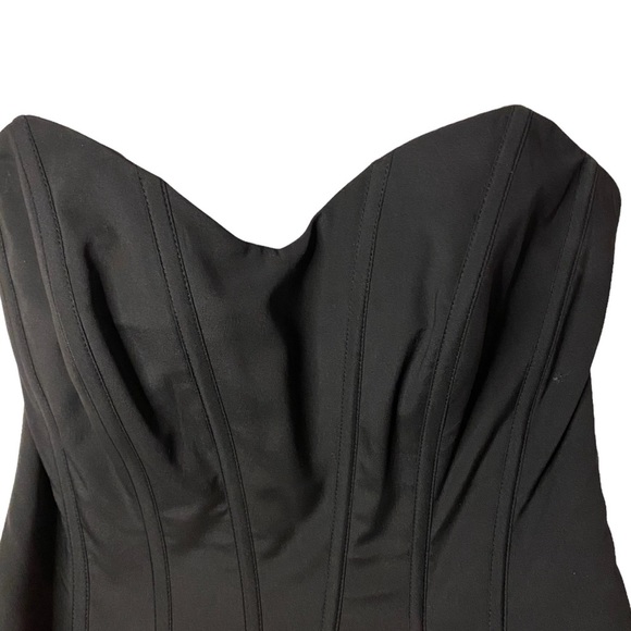 Karen Miller Black Ruffled Dress Size Medium - Picture 13 of 15